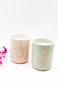 Holly Fern Ceramic Coconut Soy Candle