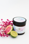 Amber Coconut Soy Candle in Guava & Lime