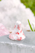Tara Porcelain Bud Vase in Red