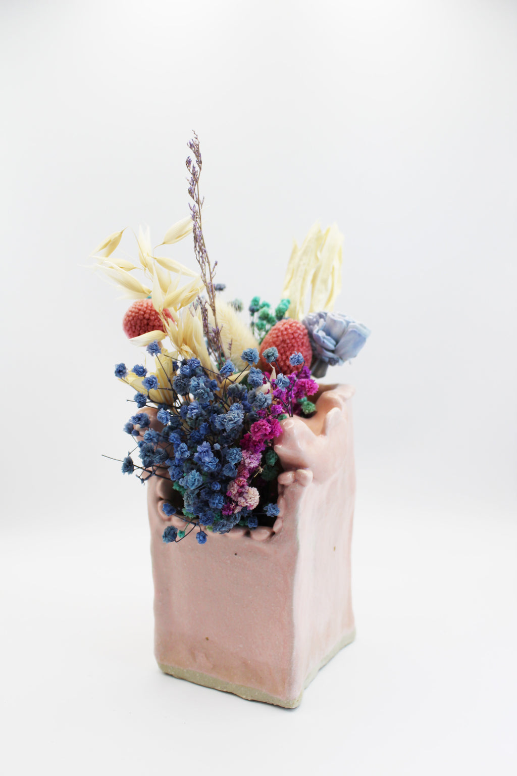 Perch Ceramic Stoneware Vase in Pink