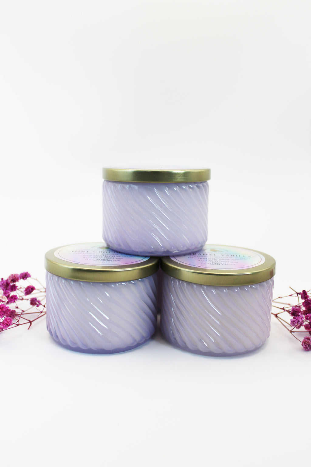Sarina Purple Coconut Soy Candle