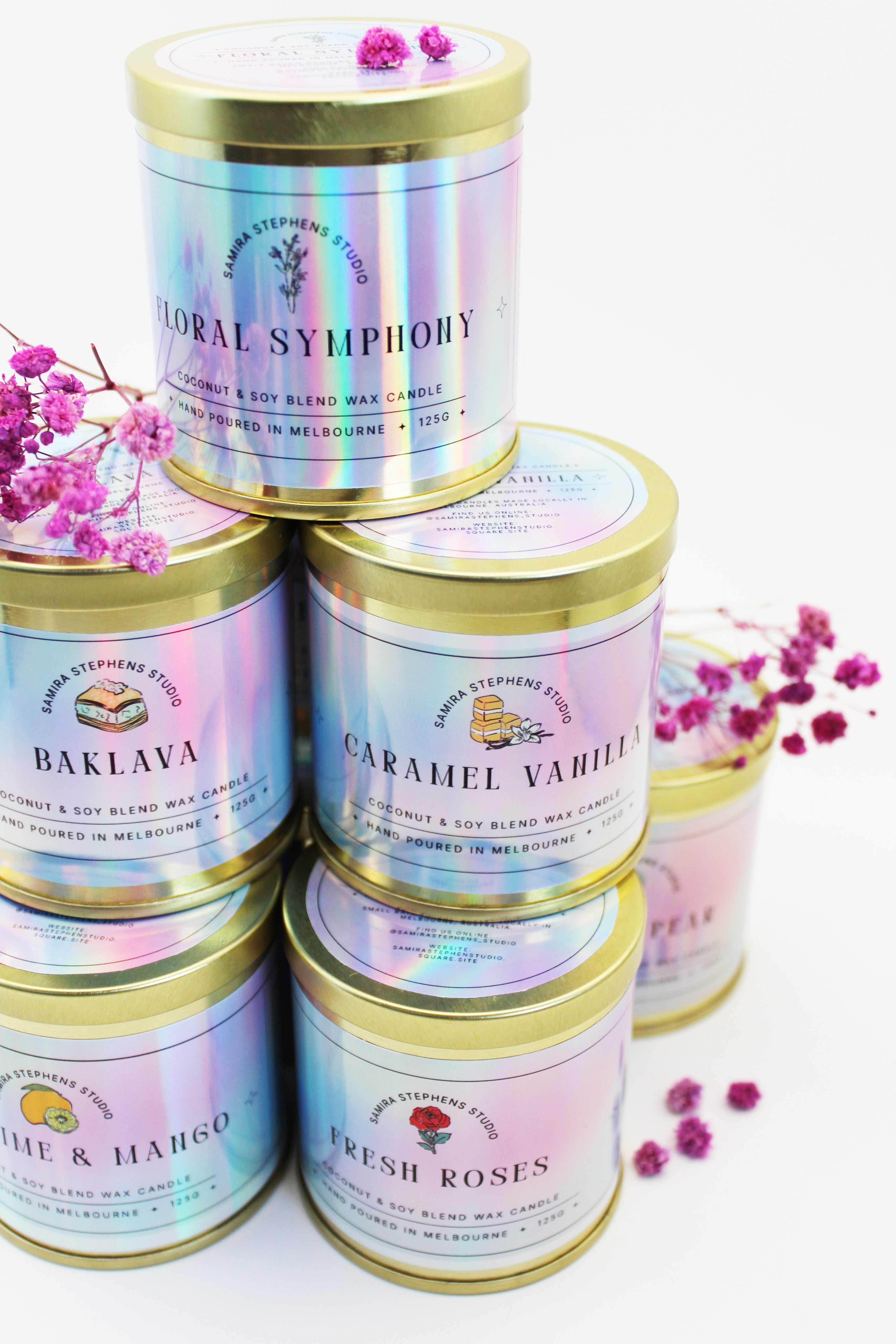 Zarina Gold Coconut Soy Candle
