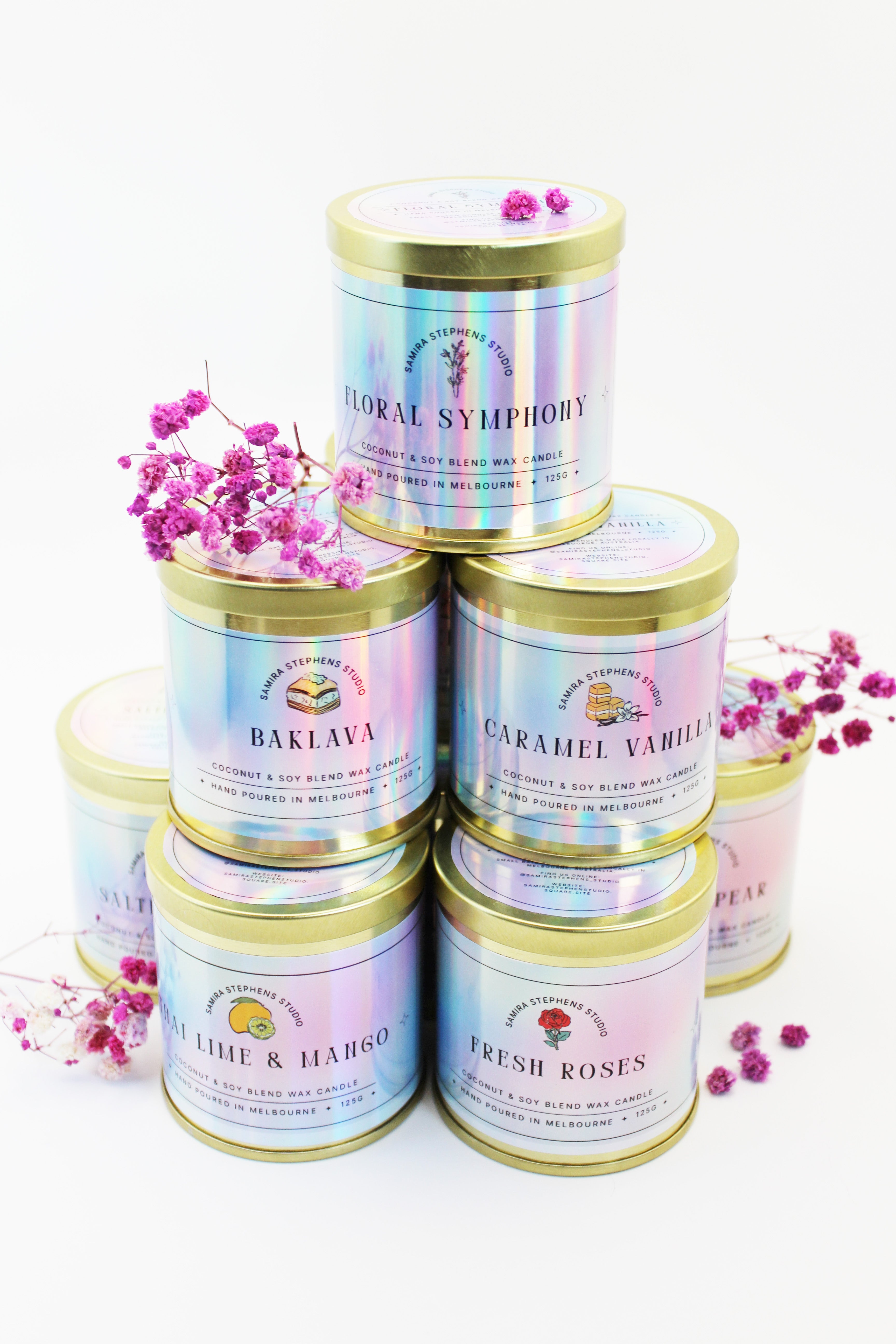 Zarina Gold Coconut Soy Candle