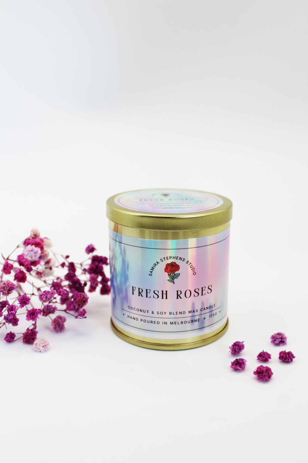 Zarina Gold Coconut Soy Candle in Lemongrass