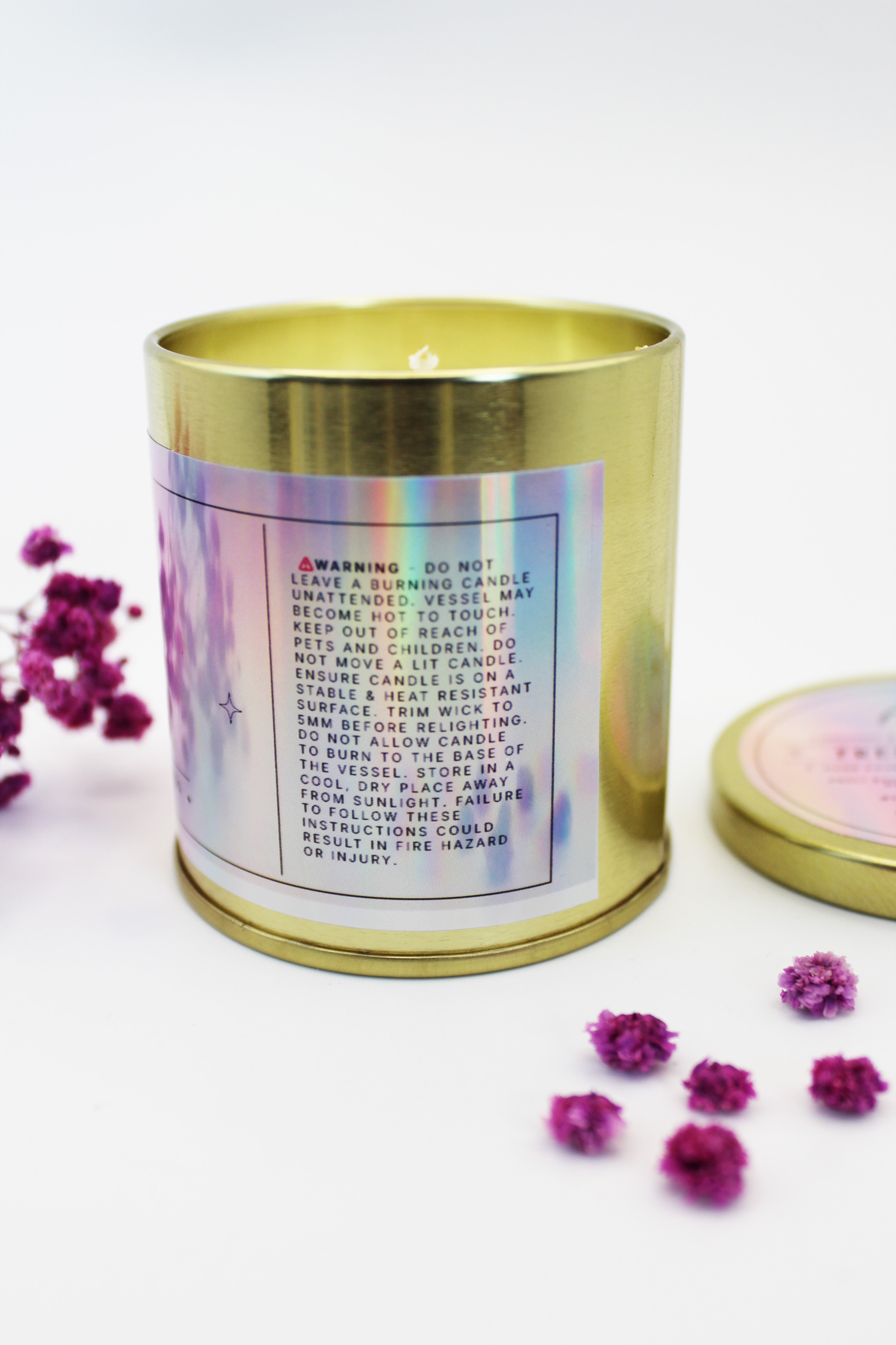 Zarina Gold Coconut Soy Candle