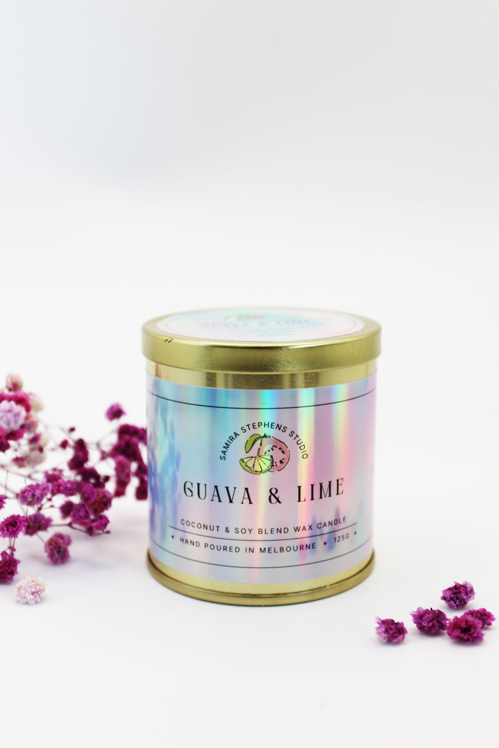 Zarina Gold Coconut Soy Candle in Lemongrass