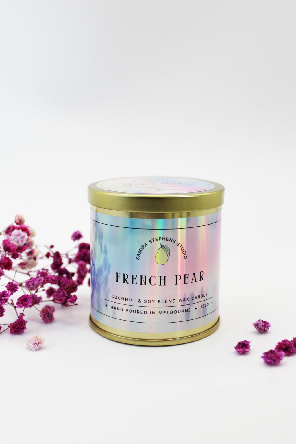 Zarina Gold Coconut Soy Candle in Lemongrass
