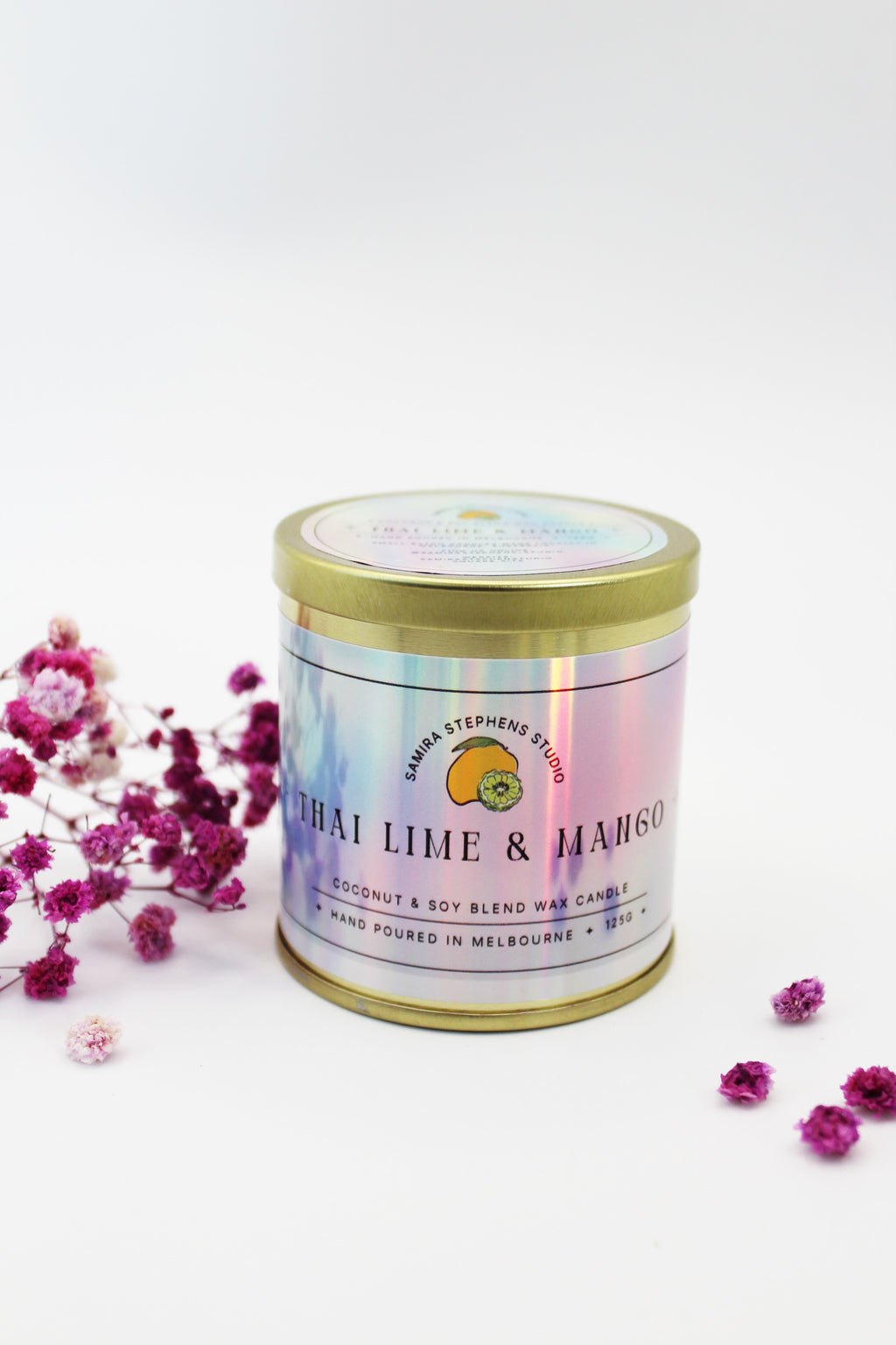 Zarina Gold Coconut Soy Candle in Lemongrass