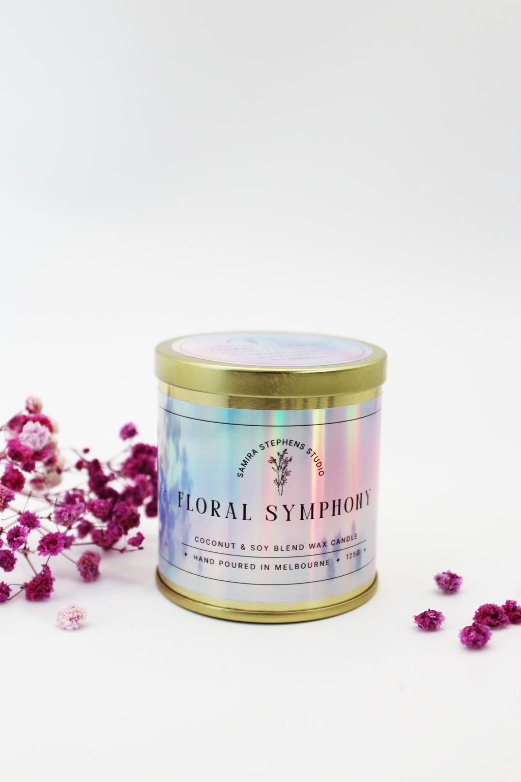 Zarina Gold Coconut Soy Candle in Lemongrass