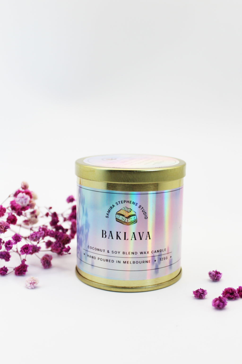 Zarina Gold Coconut Soy Candle in Lemongrass