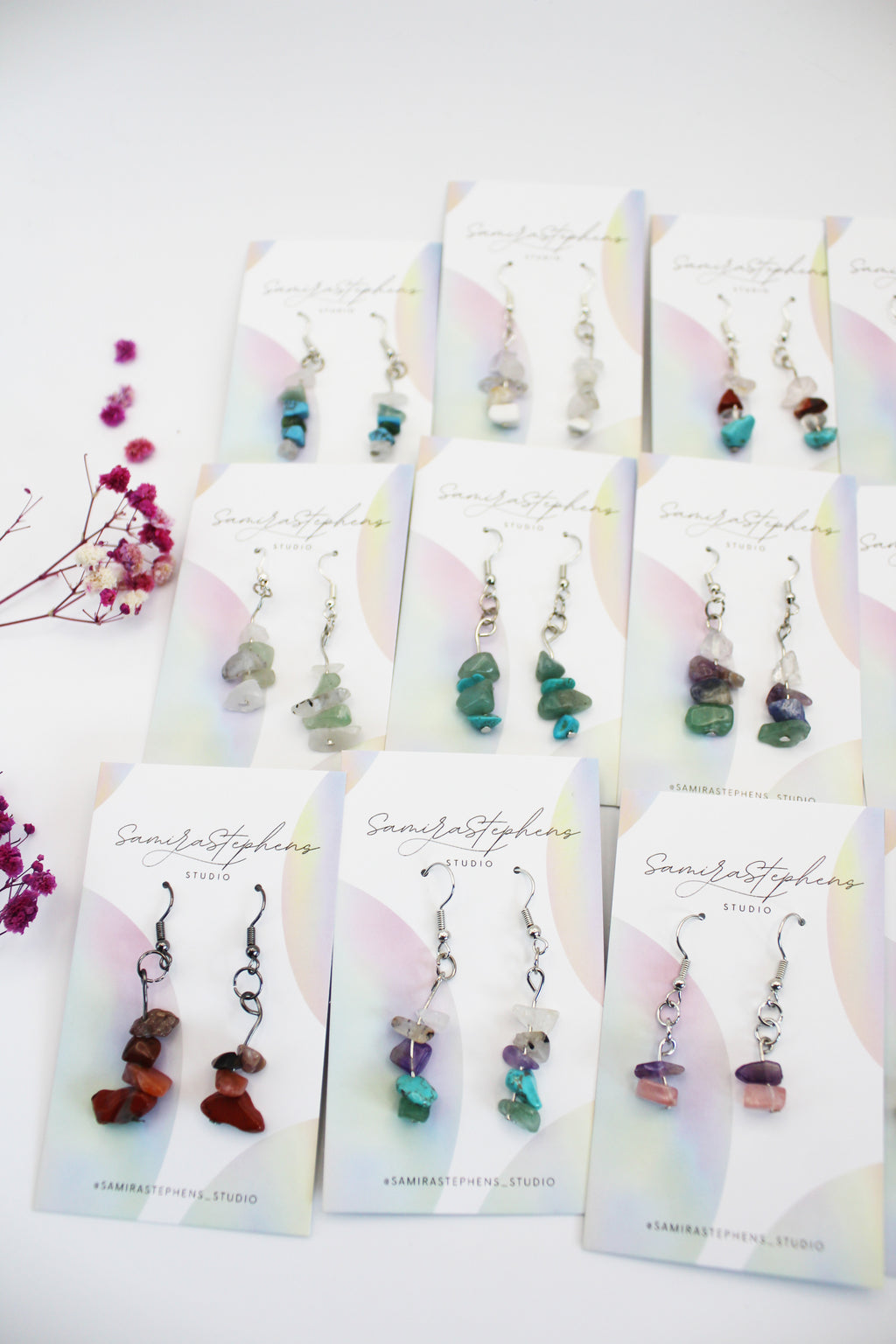 Mia Gemstone Earrings
