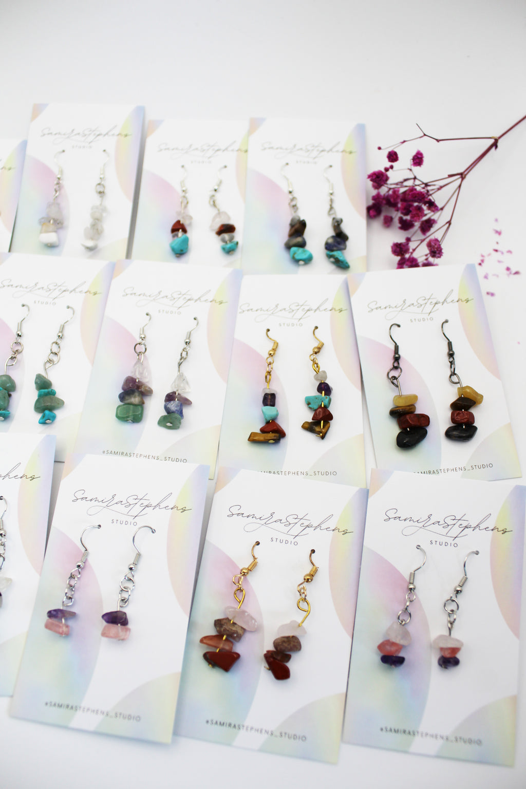 Mia Gemstone Earrings
