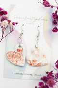 Malia Porcelain Heart Earrings