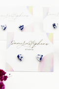Rosie Porcelain Tiny Heart Studs