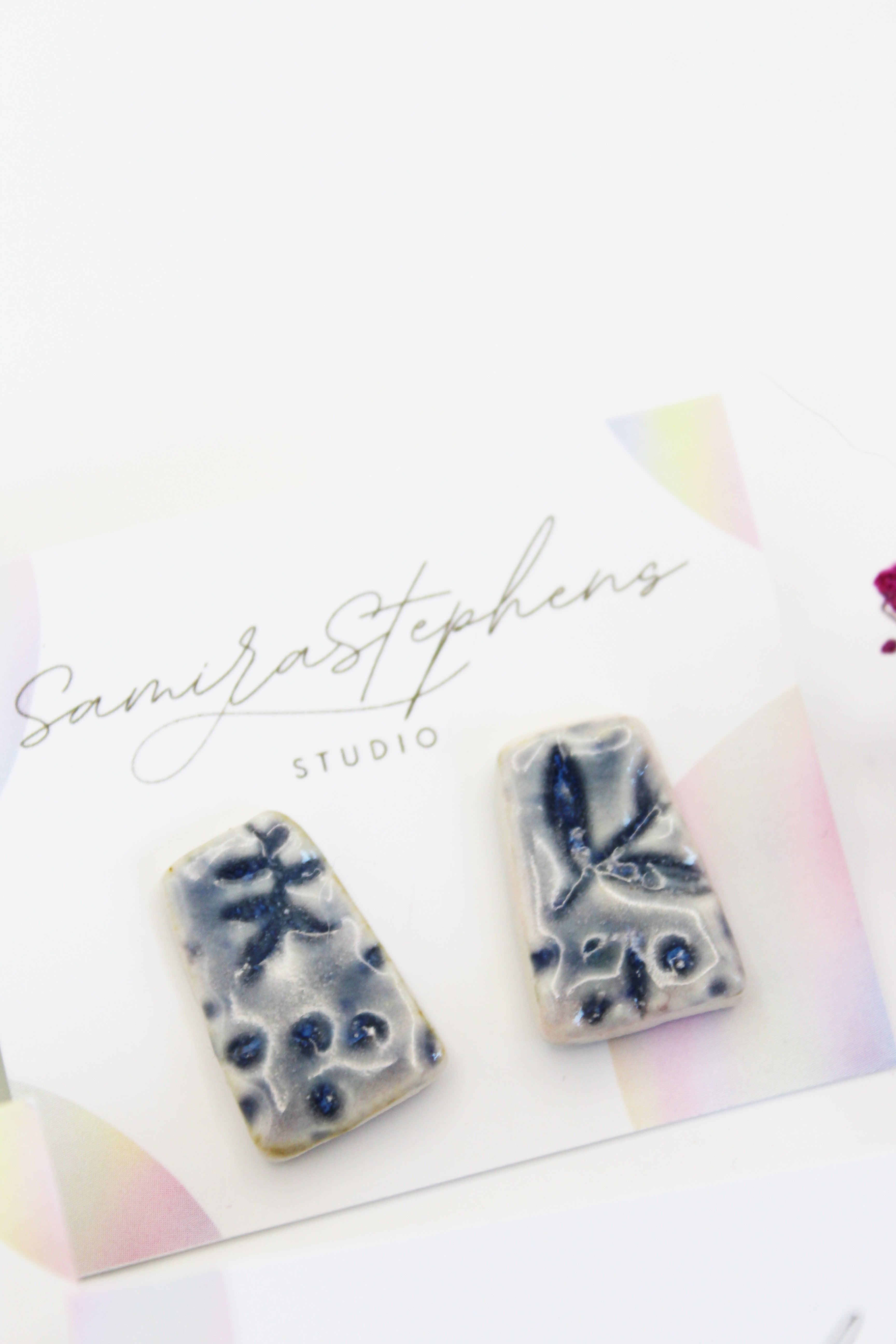 Maisie Ceramic Stud Earrings
