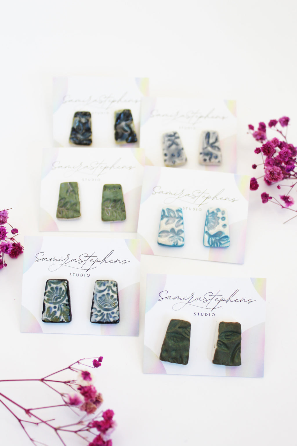 Maisie Ceramic Stud Earrings