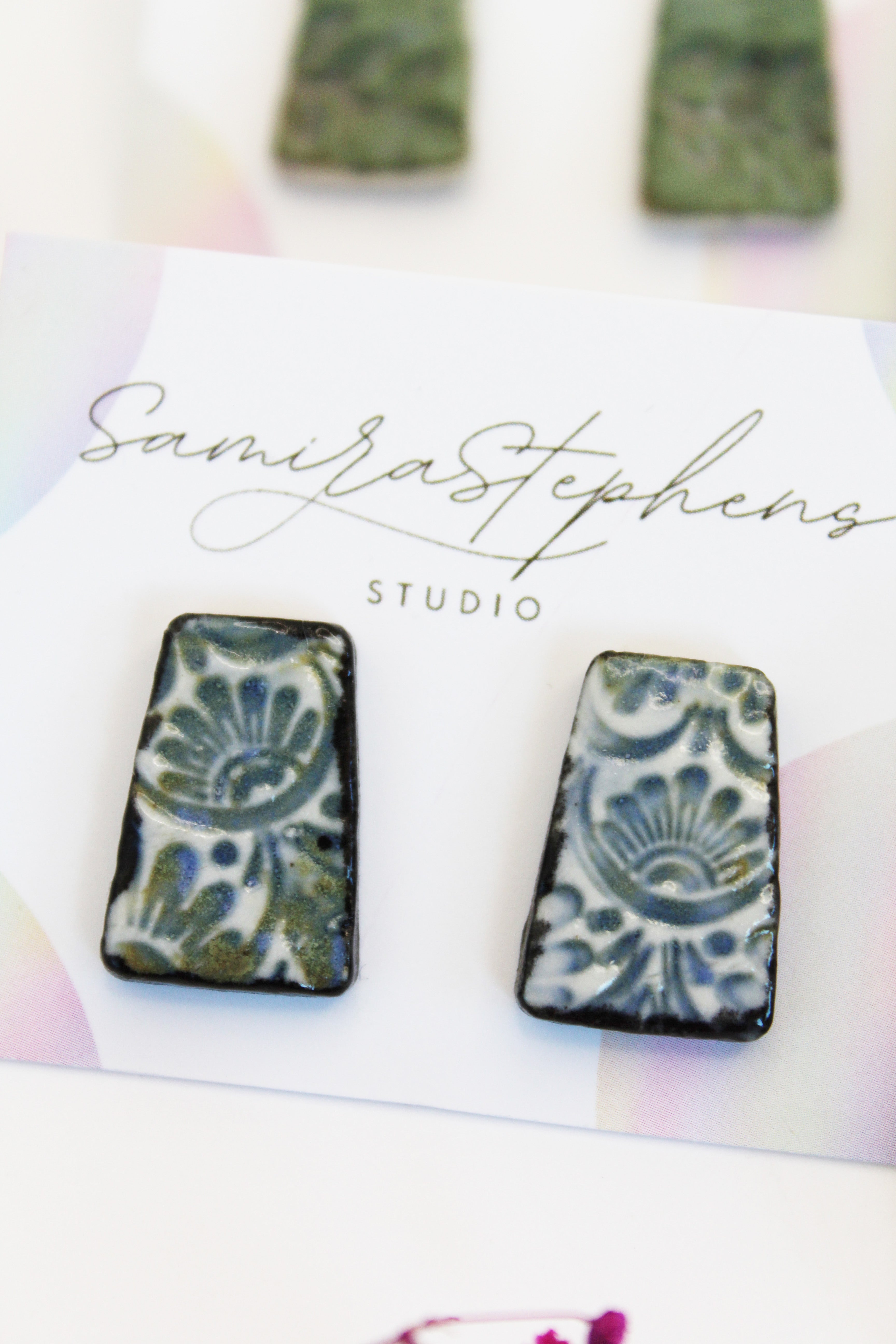 Maisie Ceramic Stud Earrings