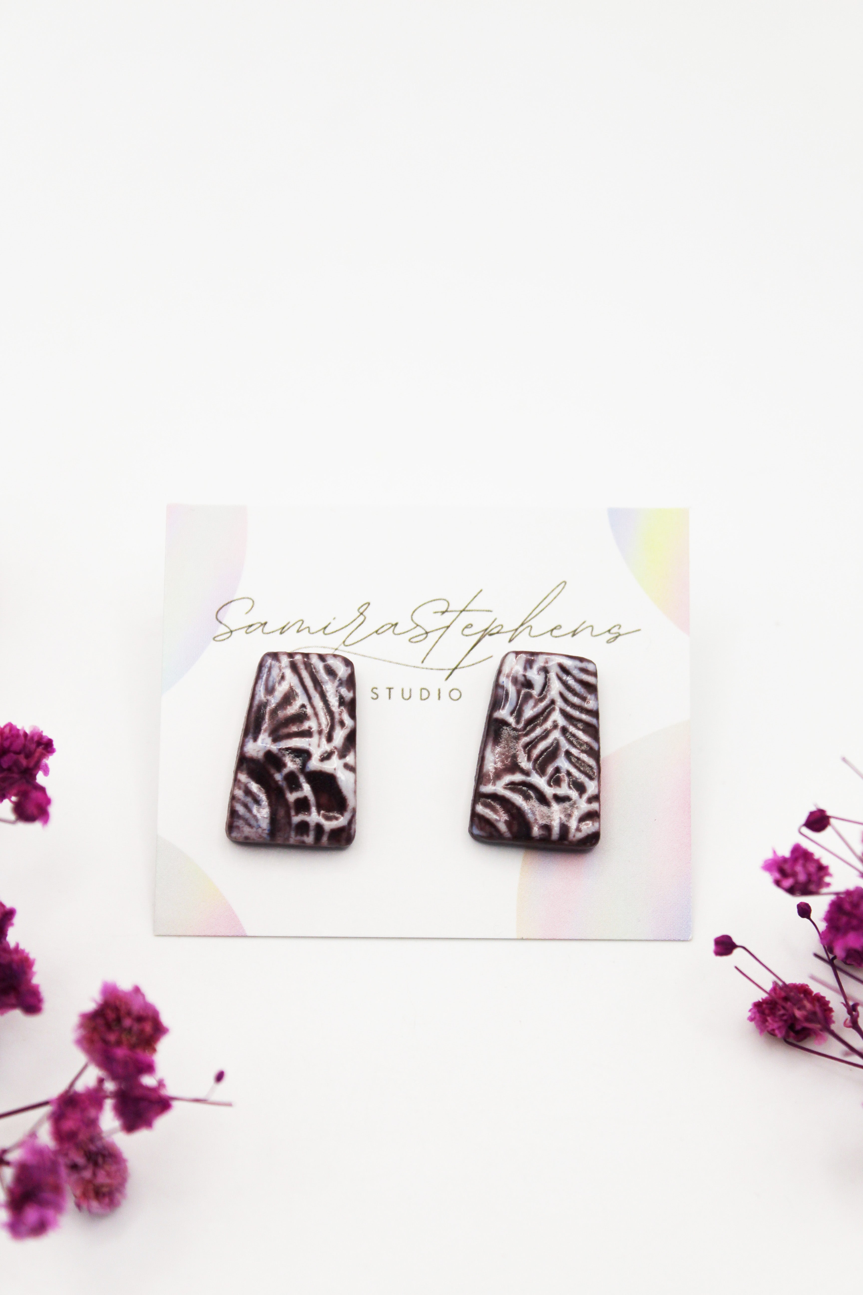 Maisie Ceramic Stud Earrings