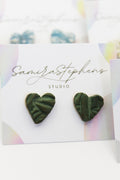 Miley Heart Ceramic Studs
