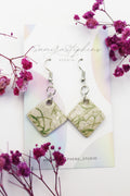 Aria Ceramic Speckle Square Earrings