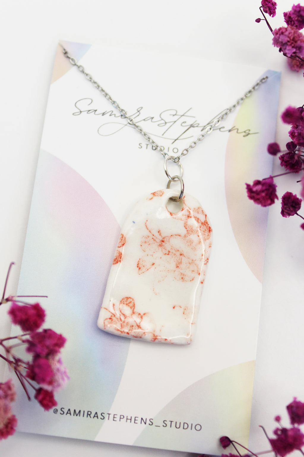 Eva Porcelain Arch Necklace