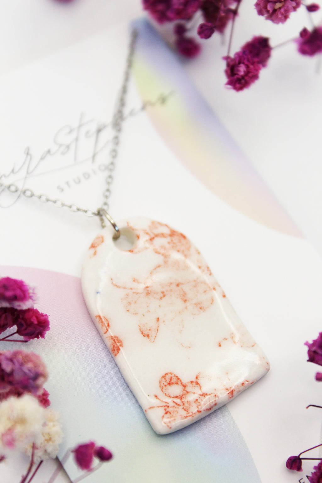 Eva Porcelain Arch Necklace