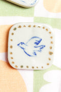 Emilia Rounded Square Ceramic Magnet in Blue Bird