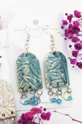 Yuki Leafy Arch Ceramic Earrings